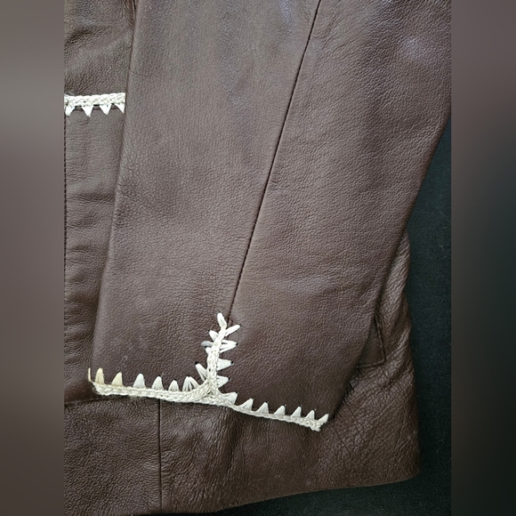 NWT - Leather Dialogue Brown Jacket - Size 1X - Picture 9 of 9